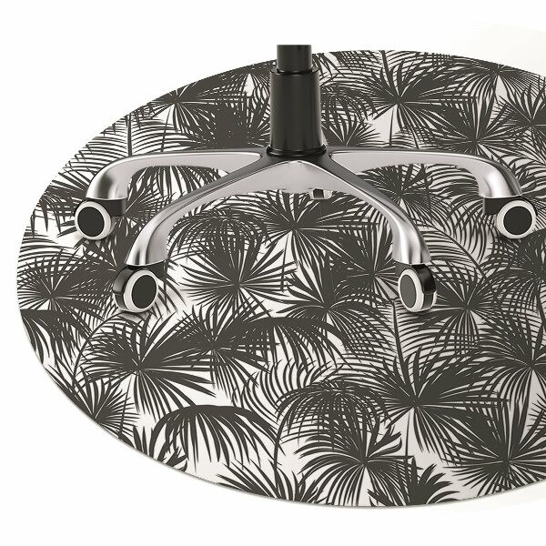 Podložka pod stoličku čierna palm