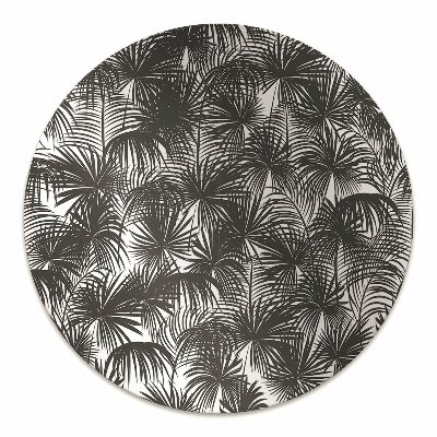 Podložka pod stoličku čierna palm