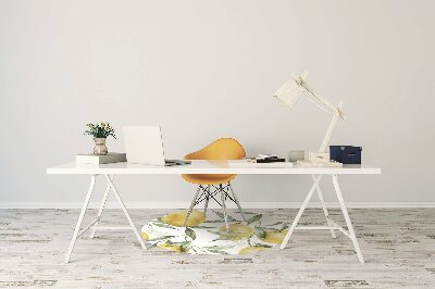 Ochranná podložka pod stoličku maľované citrón