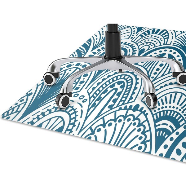 Podložka pod kolieskovú stoličku abstrakcie Boho
