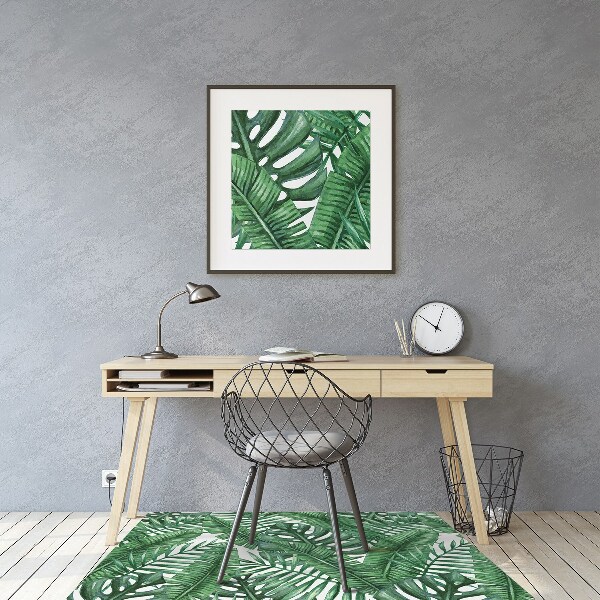 Podložka pod kancelársku stoličku Monstera leaf