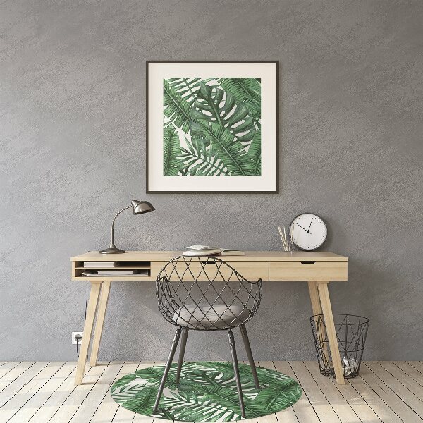 Podložka pod kancelársku stoličku Monstera leaf