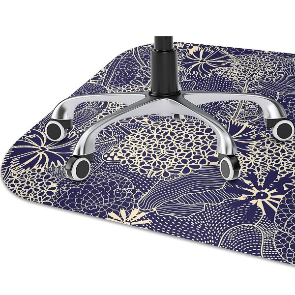 Ochranná podložka pod stoličku blue pattern