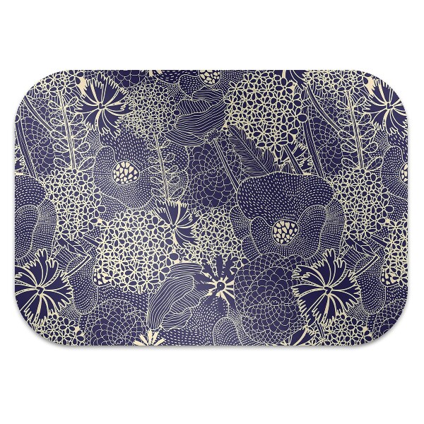 Ochranná podložka pod stoličku blue pattern