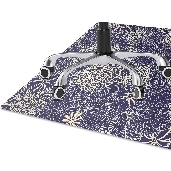 Ochranná podložka pod stoličku blue pattern