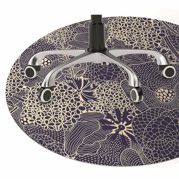 Ochranná podložka pod stoličku blue pattern