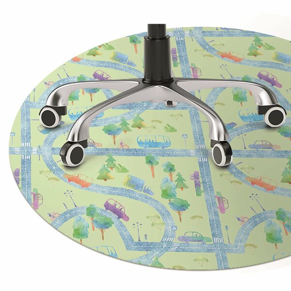 Podložka pod kolieskovú stoličku Autá pre deti