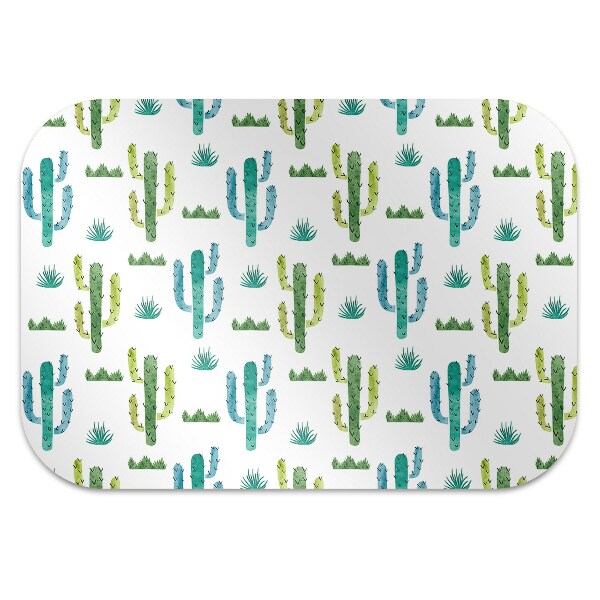 Ochranná podložka pod stoličku maľované Cactus
