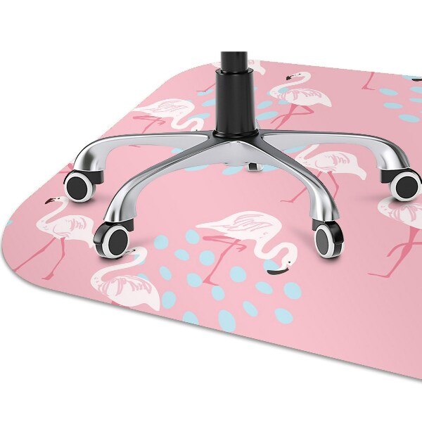 Podložka pod kolieskovú stoličku Flamingos