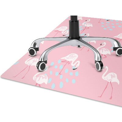 Podložka pod kolieskovú stoličku Flamingos