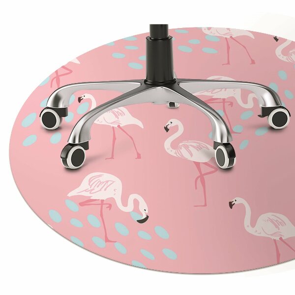 Podložka pod kolieskovú stoličku Flamingos