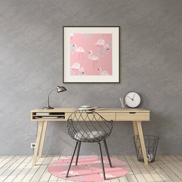 Podložka pod kolieskovú stoličku Flamingos