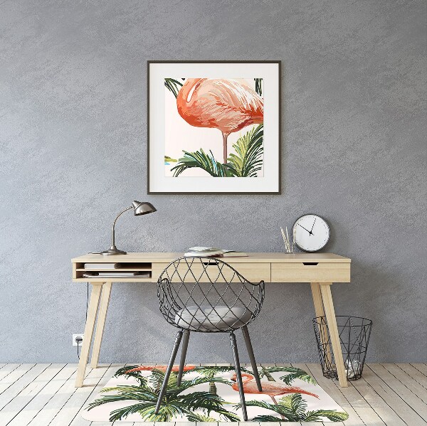 Podložka pod kolieskovú stoličku Flamingos