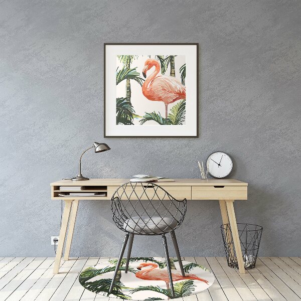 Podložka pod kolieskovú stoličku Flamingos