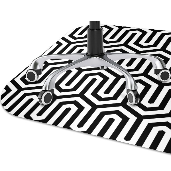 Podložka pod kancelársku stoličku geometrický vzor