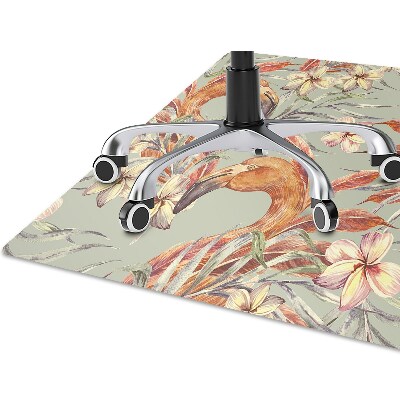 Ochranná podložka pod stoličku picture Flamingos