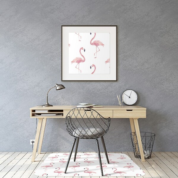 Podložka pod kolieskovú stoličku Flamingos
