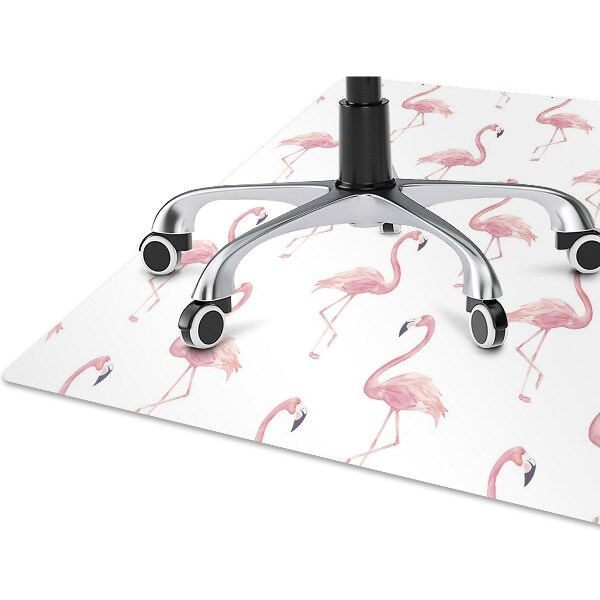 Podložka pod kolieskovú stoličku Flamingos