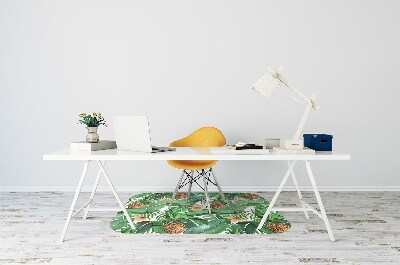 Ochranná podložka pod stoličku ananás lístia
