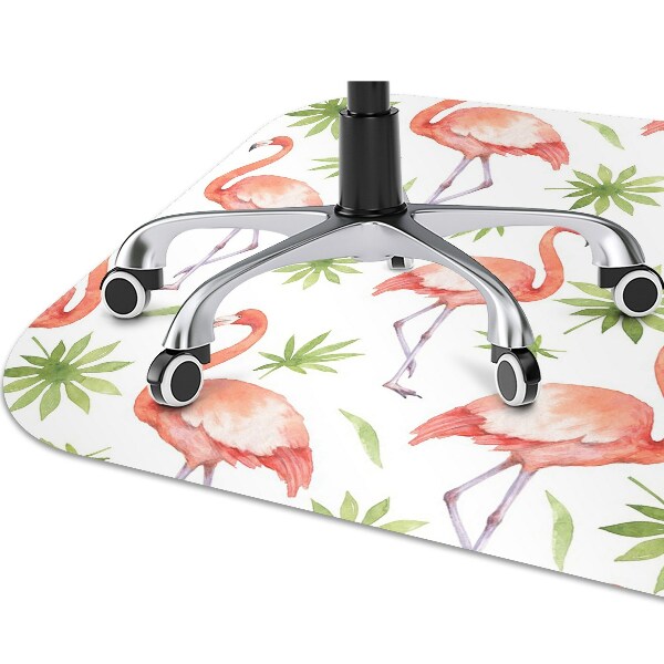 Podložka pod kolieskovú stoličku Flamingos