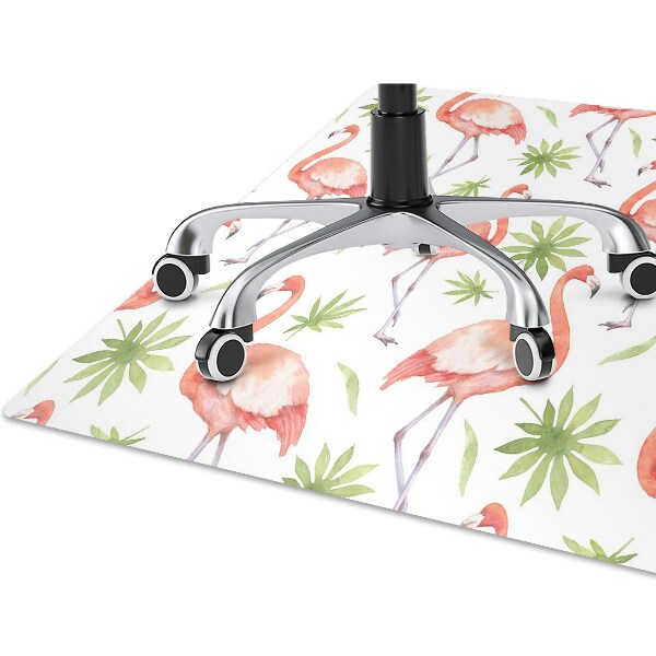 Podložka pod kolieskovú stoličku Flamingos