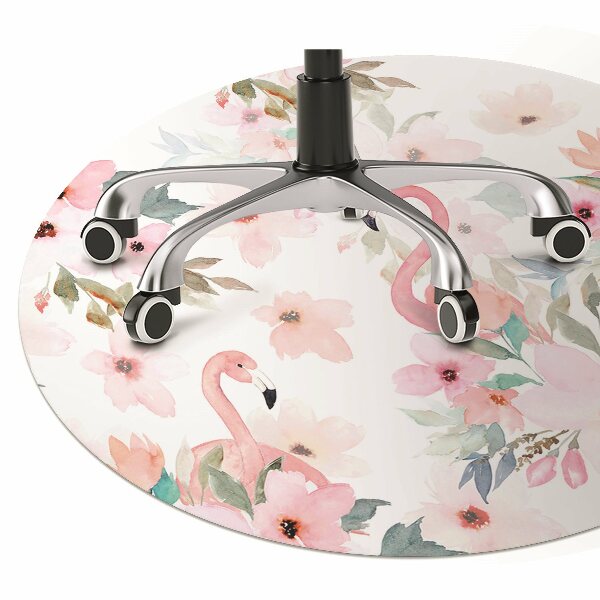 Podložka pod kolieskovú stoličku Flamingos