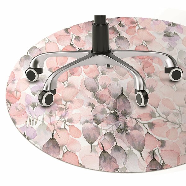 Podložka pod kolieskovú stoličku kvety maľované