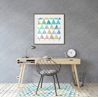 Podložka pod stoličku geometrické trojuholníky
