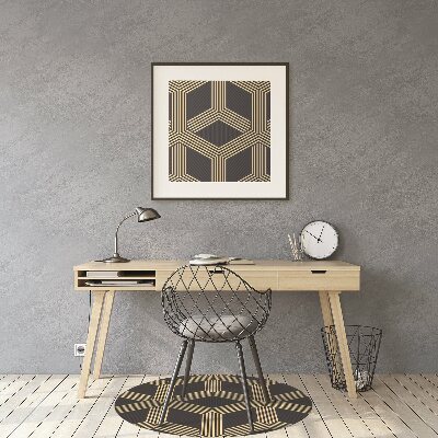 Podložka pod kancelársku stoličku geometrický vzor