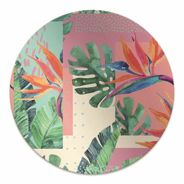 Ochranná podložka pod stoličku Tropical mozaika