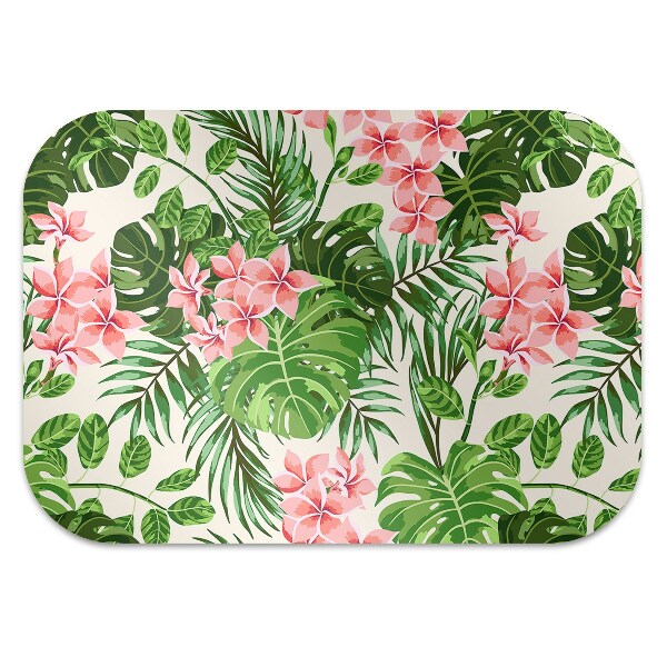 Podložka pod kancelársku stoličku kvety hawaii