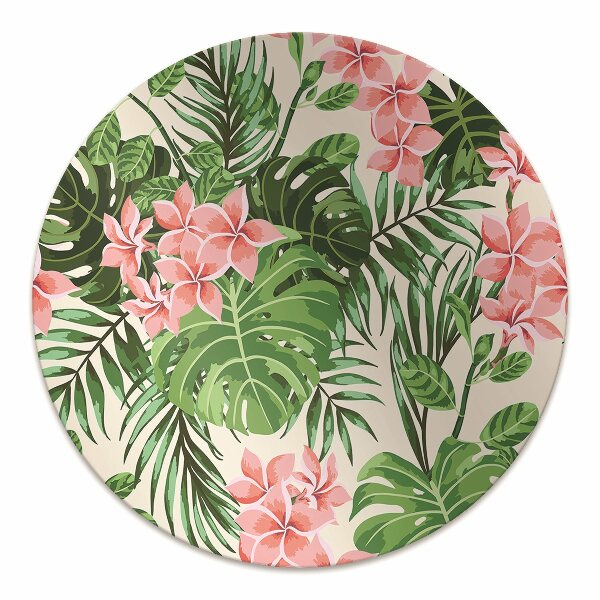 Podložka pod kancelársku stoličku kvety hawaii