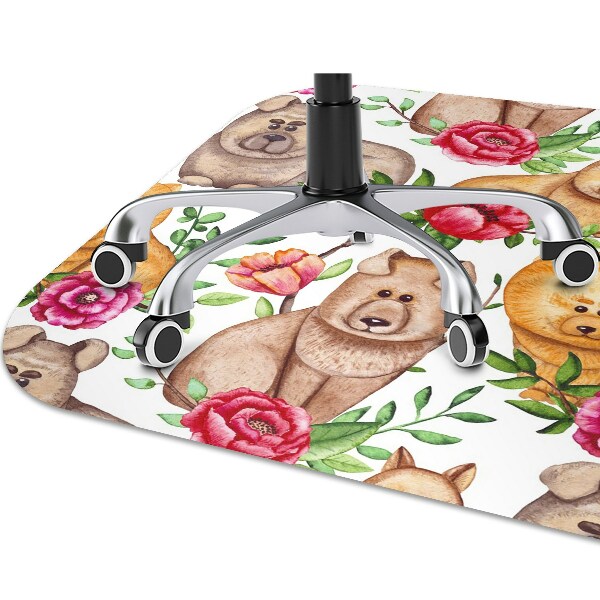 Podložka pod kancelársku stoličku Čau-čau psy