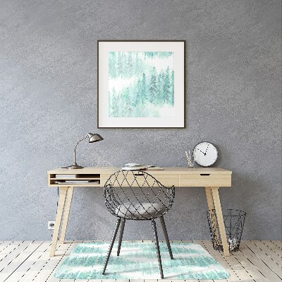 Podložka pod stoličku maľované lesné