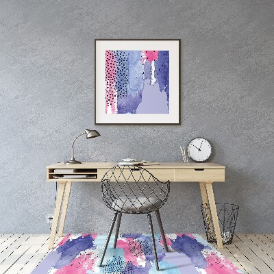 Podložka pod stoličku abstraktné akvarel