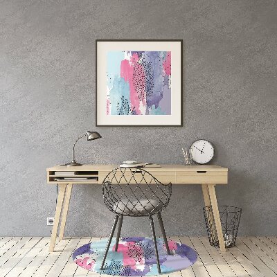 Podložka pod stoličku abstraktné akvarel