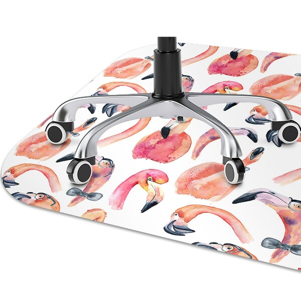 Ochranná podložka pod stoličku blázon Flamingos