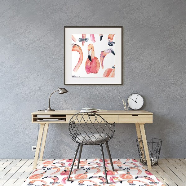 Ochranná podložka pod stoličku blázon Flamingos