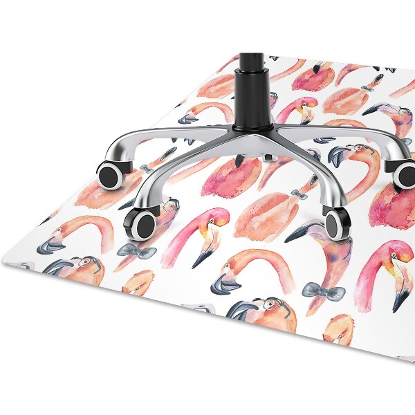 Ochranná podložka pod stoličku blázon Flamingos