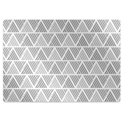Podložka pod kolieskovú stoličku trojuholníky vzorom