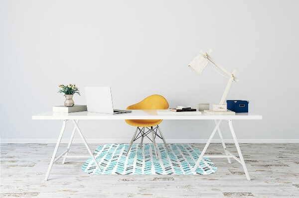 Ochranná podložka pod stoličku akvarel rybia kosť