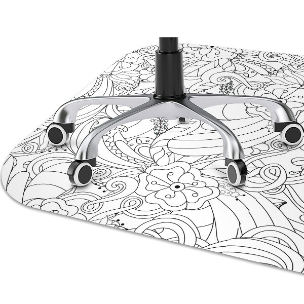 Podložka pod kancelársku stoličku doodle pattern