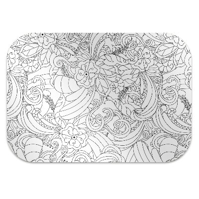Podložka pod kancelársku stoličku doodle pattern