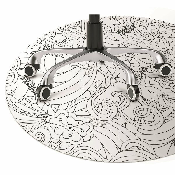 Podložka pod kancelársku stoličku doodle pattern