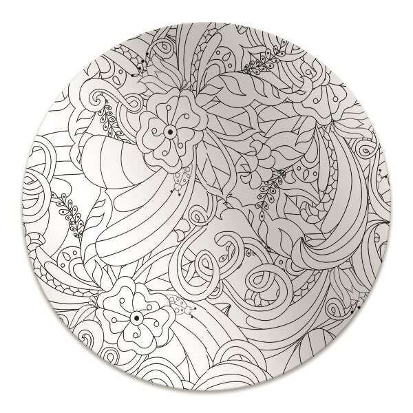 Podložka pod kancelársku stoličku doodle pattern