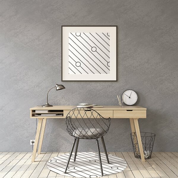 Podložka pod stoličku pruhovaný vzor