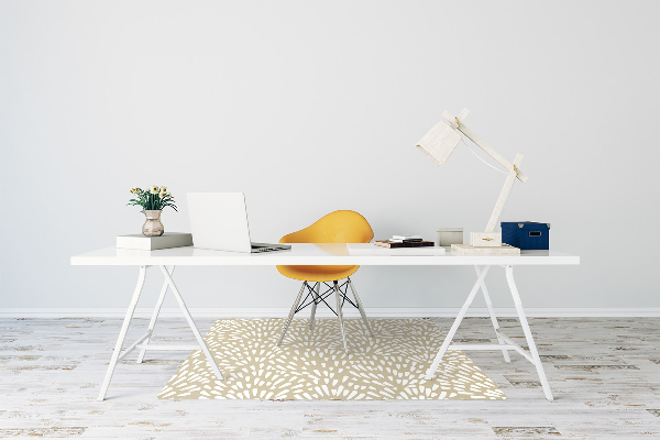 Podložka pod kolieskovú stoličku Tears Beige Boho