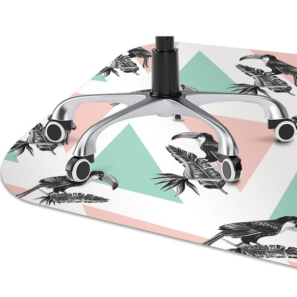 Ochranná podložka pod stoličku Toucan s trojuholníkmi