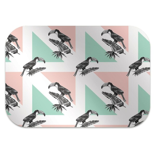Ochranná podložka pod stoličku Toucan s trojuholníkmi