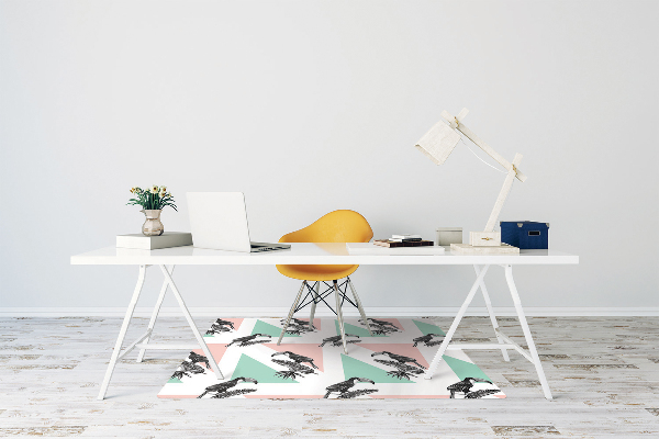 Ochranná podložka pod stoličku Toucan s trojuholníkmi